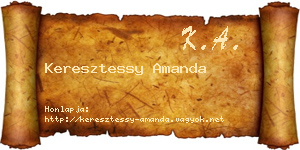 Keresztessy Amanda névjegykártya